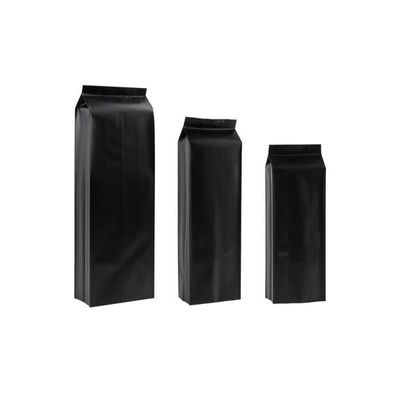 Qualität  500g Gusset Foil Coffee Powder Package Moisture Proof Matte Black Single Side Bag With Valve usine