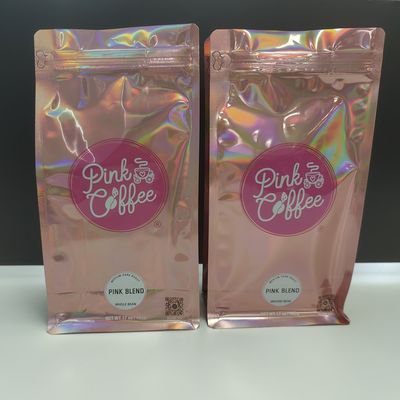 Qualität  Safety 500g Mylar Bags Coffee Bag Hologram Plastic Coffee Bag With Valve And Zipper usine